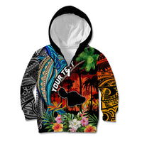 Personalised Hawaii Strong Maui Wildfire Kid Hoodie Pray For Lahaina Maui - Wonder Print Shop