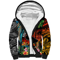 Personalised Hawaii Strong Maui Wildfire Sherpa Hoodie Pray For Lahaina Maui - Wonder Print Shop