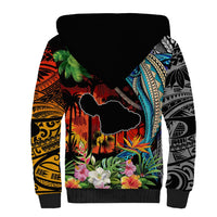 Personalised Hawaii Strong Maui Wildfire Sherpa Hoodie Pray For Lahaina Maui - Wonder Print Shop
