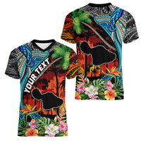 Personalised Hawaii Strong Maui Wildfire Women V Neck T Shirt Pray For Lahaina Maui - Wonder Print Shop