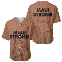 Hawaii Strong Maui Wildfire Baseball Jersey No1 LT9 - Wonder Print Shop
