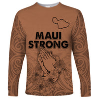 Hawaii Strong Maui Wildfire Long Sleeve Shirt No1 - Wonder Print Shop