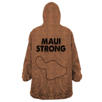 Hawaii Strong Maui Wildfire Wearable Blanket Hoodie No1 - Wonder Print Shop