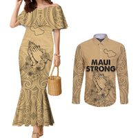 hawaii-strong-maui-wildfire-couples-matching-mermaid-dress-and-long-sleeve-button-shirts-no3