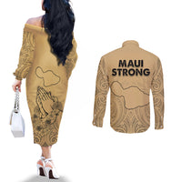 hawaii-strong-maui-wildfire-couples-matching-off-the-shoulder-long-sleeve-dress-and-long-sleeve-button-shirts-no3