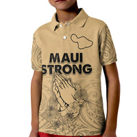 Hawaii Strong Maui Wildfire Kid Polo Shirt No3 - Wonder Print Shop