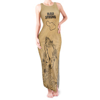 Hawaii Strong Maui Wildfire Tank Maxi Dress No3 - Wonder Print Shop