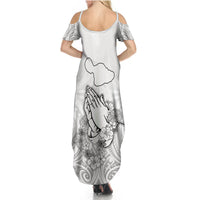 Hawaii Strong Maui Wildfire Summer Maxi Dress No4 - Wonder Print Shop