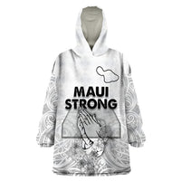 Hawaii Strong Maui Wildfire Wearable Blanket Hoodie No4 - Wonder Print Shop