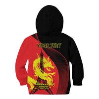 Personalized China Summer Sport Kid Hoodie Dragon With Eiffel Tower Go Paris 2024 - Wonder Print Shop