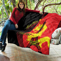 Personalized China Summer Sport Quilt Dragon With Eiffel Tower Go Paris 2024 - Wonder Print Shop