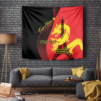 Personalized China Summer Sport Tapestry Dragon With Eiffel Tower Go Paris 2024 - Wonder Print Shop