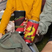 Personalized China Summer Sport Tumbler Cup Dragon With Eiffel Tower Go Paris 2024 - Wonder Print Shop