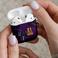 Custom Caribbean Cricket Trinidad and Tobago Cricket AirPods Case TKR Champions 2025 Purple Edition - Wonder Print Shop