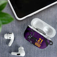 Custom Caribbean Cricket Trinidad and Tobago Cricket AirPods Case TKR Champions 2025 Purple Edition - Wonder Print Shop