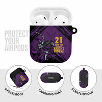 Custom Caribbean Cricket Trinidad and Tobago Cricket AirPods Case TKR Champions 2025 Purple Edition - Wonder Print Shop