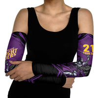 Custom Caribbean Cricket Trinidad and Tobago Cricket Arm Sleeves TKR Champions 2025 Purple Edition - Wonder Print Shop