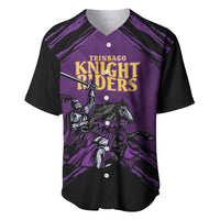Custom Caribbean Cricket Trinidad and Tobago Cricket Baseball Jersey TKR Champions 2025 Purple Edition - Wonder Print Shop