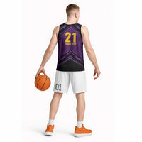 Custom Caribbean Cricket Trinidad and Tobago Cricket Basketball Jersey TKR Champions 2025 Purple Edition - Wonder Print Shop