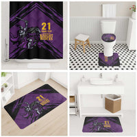 Custom Caribbean Cricket Trinidad and Tobago Cricket Bathroom Set TKR Champions 2025 Purple Edition - Wonder Print Shop