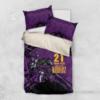 Custom Caribbean Cricket Trinidad and Tobago Cricket Bedding Set TKR Champions 2025 Purple Edition - Wonder Print Shop