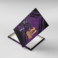 Custom Caribbean Cricket Trinidad and Tobago Cricket Canvas Wall Art TKR Champions 2025 Purple Edition - Wonder Print Shop