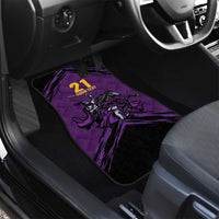 Custom Caribbean Cricket Trinidad and Tobago Cricket Car Mats TKR Champions 2025 Purple Edition - Wonder Print Shop