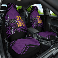 Custom Caribbean Cricket Trinidad and Tobago Cricket Car Seat Cover TKR Champions 2025 Purple Edition - Wonder Print Shop