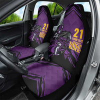 Custom Caribbean Cricket Trinidad and Tobago Cricket Car Seat Cover TKR Champions 2025 Purple Edition - Wonder Print Shop