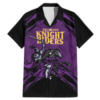 Custom Caribbean Cricket Trinidad and Tobago Cricket Family Matching Mermaid Dress and Hawaiian Shirt TKR Champions 2025 Purple Edition - Wonder Print Shop