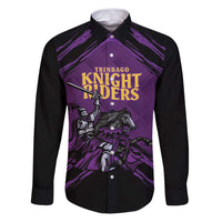 Custom Caribbean Cricket Trinidad and Tobago Cricket Family Matching Puletasi and Hawaiian Shirt TKR Champions 2025 Purple Edition - Wonder Print Shop