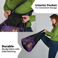 Custom Caribbean Cricket Trinidad and Tobago Cricket Grocery Bag TKR Champions 2025 Purple Edition - Wonder Print Shop