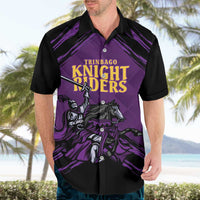 Custom Caribbean Cricket Trinidad and Tobago Cricket Hawaiian Shirt TKR Champions 2025 Purple Edition - Wonder Print Shop