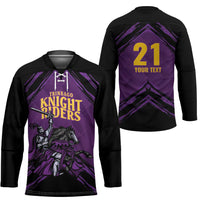 Custom Caribbean Cricket Trinidad and Tobago Cricket Hockey Jersey TKR Champions 2025 Purple Edition - Wonder Print Shop