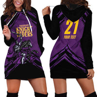 Custom Caribbean Cricket Trinidad and Tobago Cricket Hoodie Dress TKR Champions 2025 Purple Edition - Wonder Print Shop