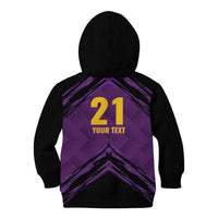 Custom Caribbean Cricket Trinidad and Tobago Cricket Kid Hoodie TKR Champions 2025 Purple Edition - Wonder Print Shop