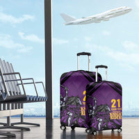 Custom Caribbean Cricket Trinidad and Tobago Cricket Luggage Cover TKR Champions 2025 Purple Edition - Wonder Print Shop