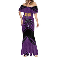 Custom Caribbean Cricket Trinidad and Tobago Cricket Mermaid Dress TKR Champions 2025 Purple Edition - Wonder Print Shop