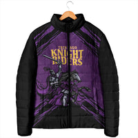 Custom Caribbean Cricket Trinidad and Tobago Cricket Padded Jacket TKR Champions 2025 Purple Edition - Wonder Print Shop
