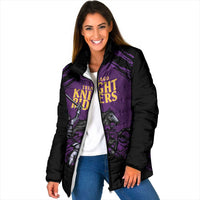 Custom Caribbean Cricket Trinidad and Tobago Cricket Padded Jacket TKR Champions 2025 Purple Edition - Wonder Print Shop