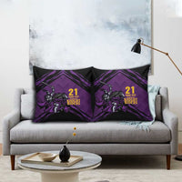 Custom Caribbean Cricket Trinidad and Tobago Cricket Pillow Cover TKR Champions 2025 Purple Edition - Wonder Print Shop