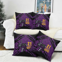 Custom Caribbean Cricket Trinidad and Tobago Cricket Pillow Cover TKR Champions 2025 Purple Edition - Wonder Print Shop