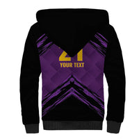 Custom Caribbean Cricket Trinidad and Tobago Cricket Sherpa Hoodie TKR Champions 2025 Purple Edition - Wonder Print Shop