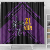 Custom Caribbean Cricket Trinidad and Tobago Cricket Shower Curtain TKR Champions 2025 Purple Edition - Wonder Print Shop