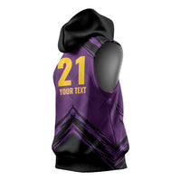 Custom Caribbean Cricket Trinidad and Tobago Cricket Sleeveless Hoodie TKR Champions 2025 Purple Edition - Wonder Print Shop