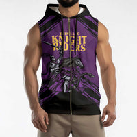 Custom Caribbean Cricket Trinidad and Tobago Cricket Sleeveless Zip Hoodie TKR Champions 2025 Purple Edition - Wonder Print Shop