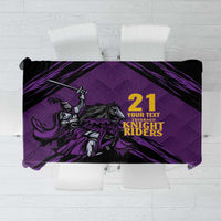 Custom Caribbean Cricket Trinidad and Tobago Cricket Tablecloth TKR Champions 2025 Purple Edition - Wonder Print Shop