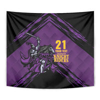 Custom Caribbean Cricket Trinidad and Tobago Cricket Tapestry TKR Champions 2025 Purple Edition - Wonder Print Shop
