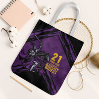Custom Caribbean Cricket Trinidad and Tobago Cricket Tote Bag TKR Champions 2025 Purple Edition - Wonder Print Shop