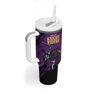 Custom Caribbean Cricket Trinidad and Tobago Cricket Tumbler With Handle TKR Champions 2025 Purple Edition - Wonder Print Shop